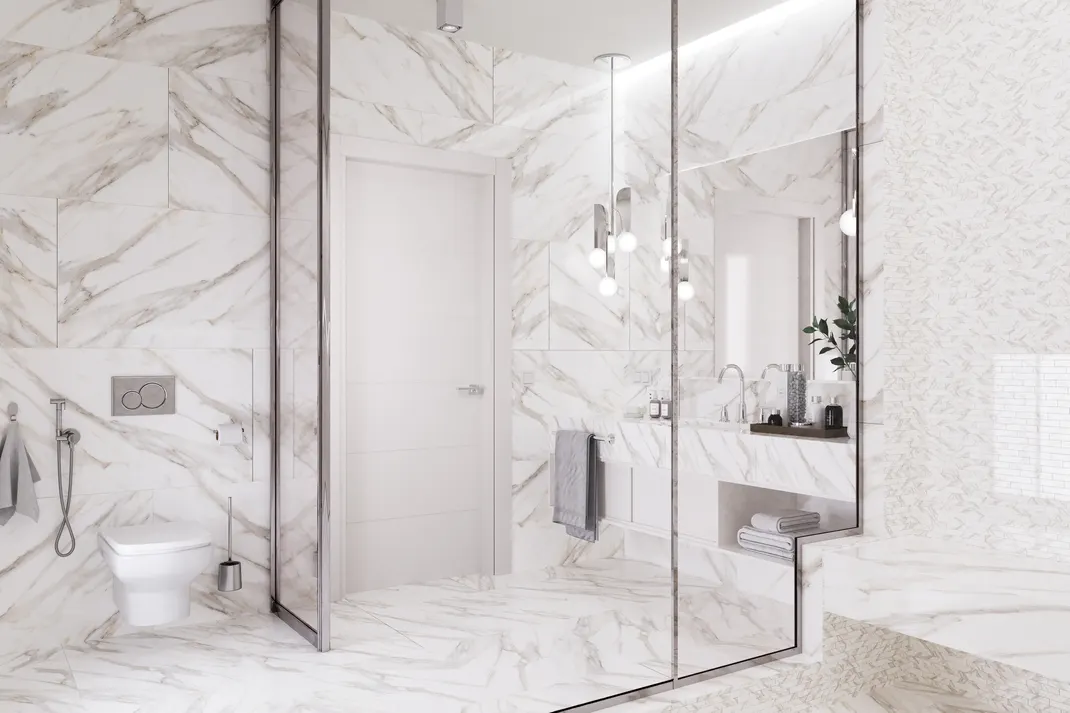 Калакатта Голд (Calacatta Gold) в интерьере