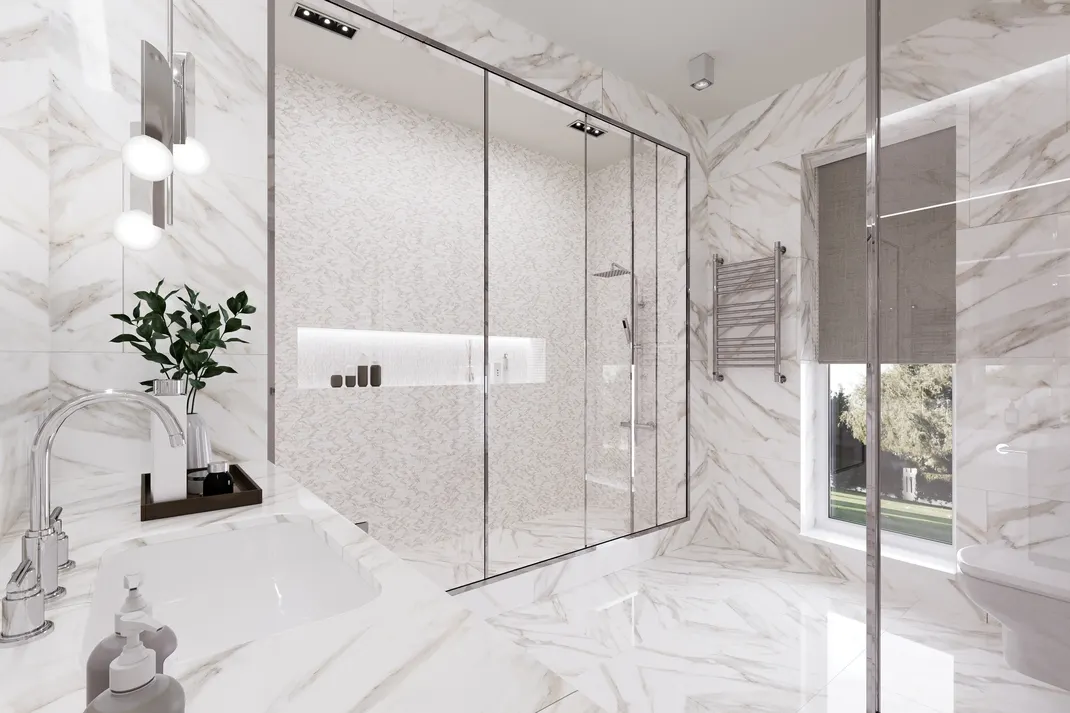 Калакатта Голд (Calacatta Gold) в интерьере