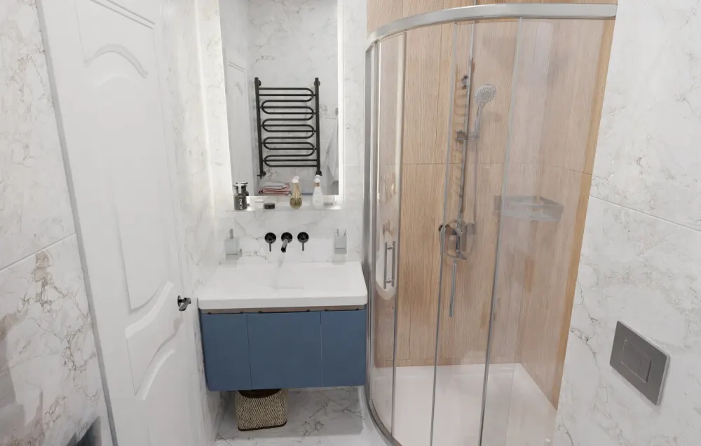 Душевая кабина 2,8 м² — кадр 1