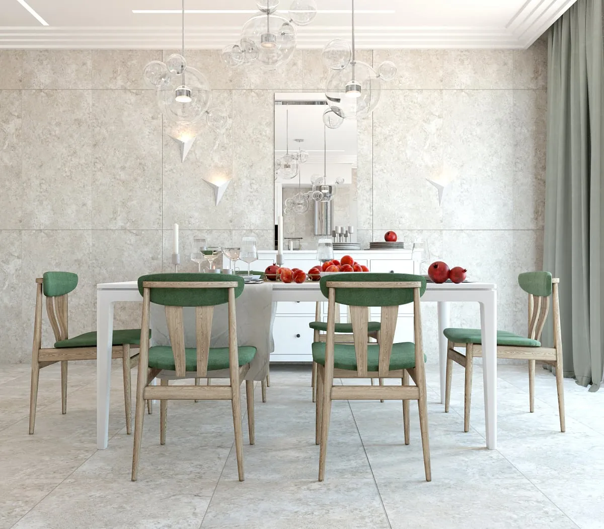 Граните Доломити Монте Птерно темный в интерьере
